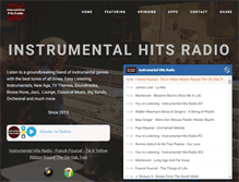 Tablet Screenshot of instrumentalhitsradio.com